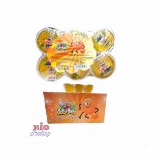 JELLYBEES-ORANGE FRUIT JELLY 92G X 6CUP