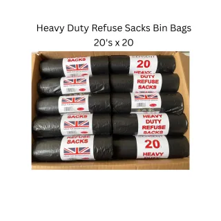 Heavy Duty Refuse Sacks Bin Bags 20sx20