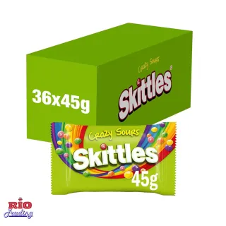 SKITTLES CRAZY SOURS 45gx36