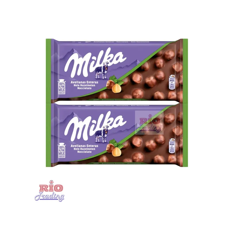 MILKA WHOLE HAZELNUT 95GX17