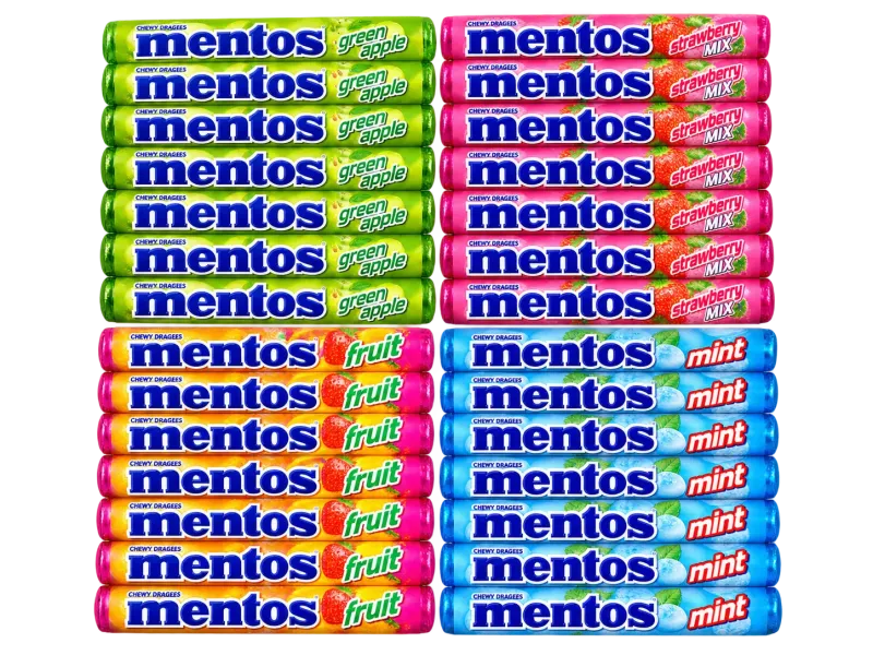 Mentos Mint/Fruit/Starwbery/Greenapple (40pcs/box)